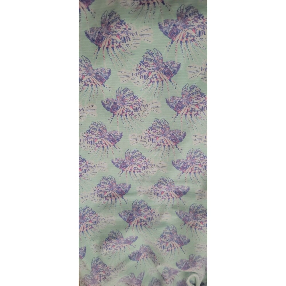 Peter Millar Swim Shorts Mens XL Blue Seaside Trunks Lionfish pattern Mesh - Picture 6 of 13